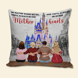Love Mom And Children 05DNDT120423TM Personalized Square Pillow - Pillow - GoDuckee