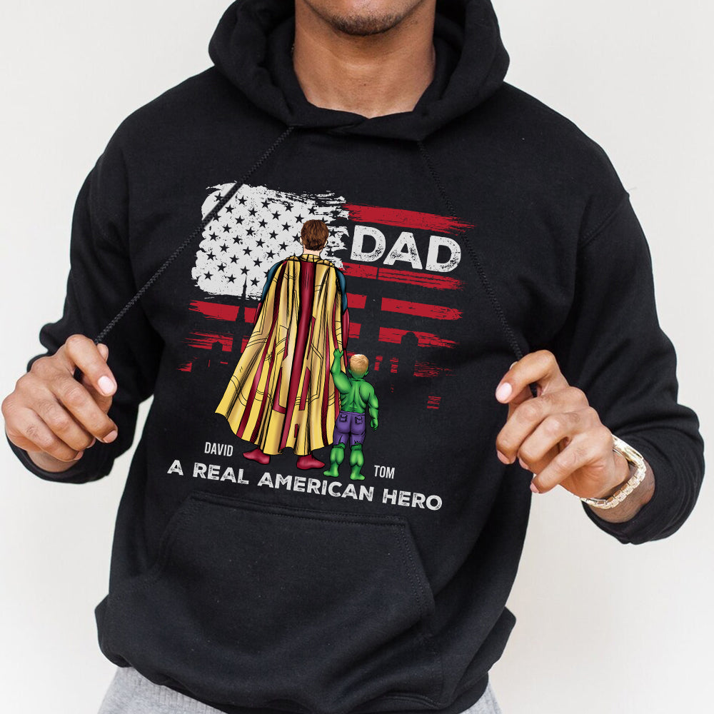 Real Dad Personalized Shirt Hoodie Sweatshirt 01DTDT200423TM - Shirts - GoDuckee