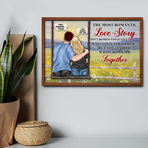 The Most Romantic Love Story Is You And Me Who Grew Old Together, 2 Layers Wood Sign for Couple - Wood Sign - GoDuckee