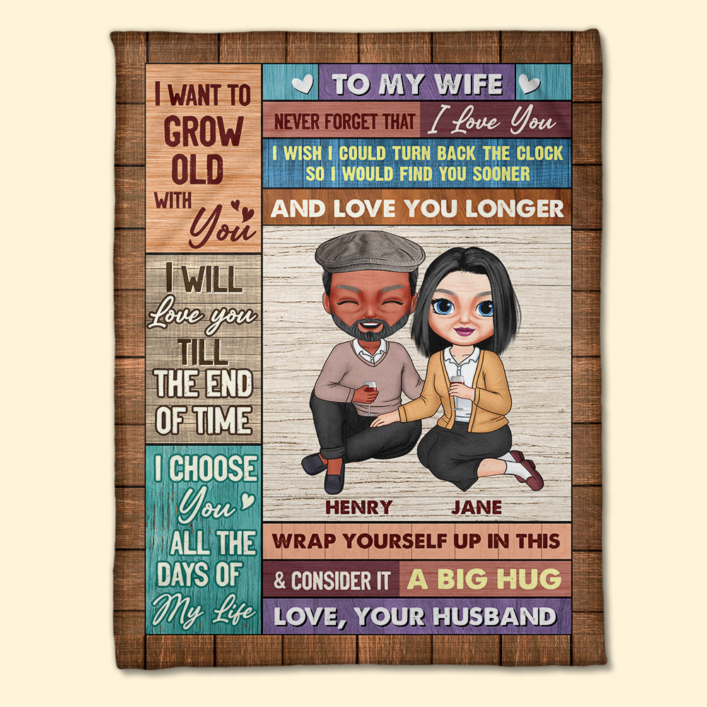 I Will Love You Till The End Of Time Personalized Blanket, Gift For Couple - Blanket - GoDuckee