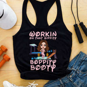 Working On That Booty, Personalized Shirt for Gym Lovers - Shirts - GoDuckee