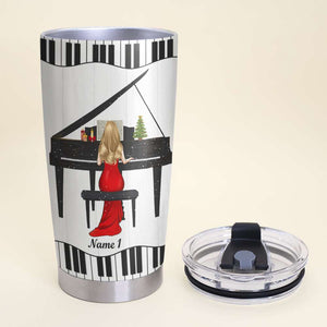 Personalized Piano Tumbler - Just A Girl Who Loves Piano - Tumbler Cup - GoDuckee