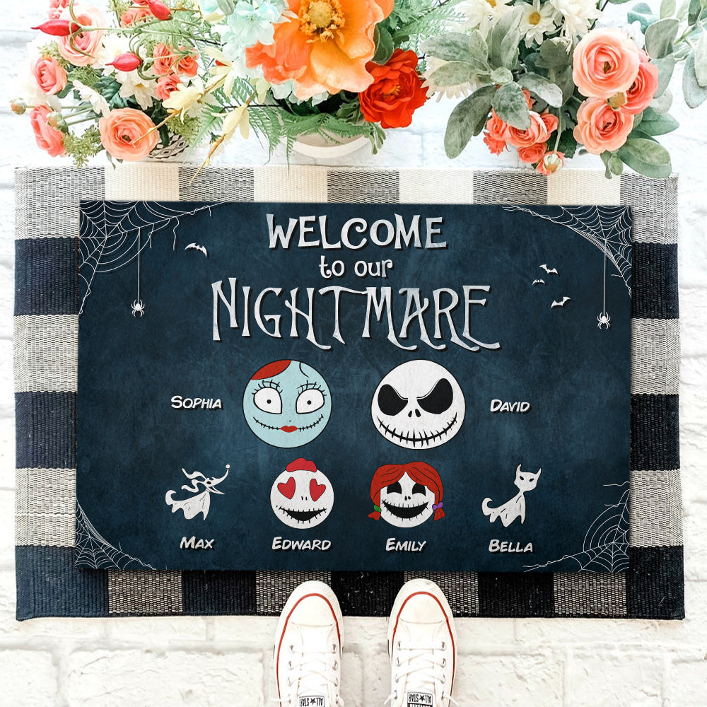 Welcom To Horror Home, 05QHDT140423 Personalized Family Doormat - Doormat - GoDuckee