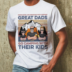 Camping Dad Great Dads Go Camping, Personalized Shirt - Shirts - GoDuckee