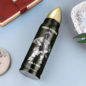Personalized Veteran Bullet Tumbler - I Will Always Be A Soldier - Water Bottles - GoDuckee