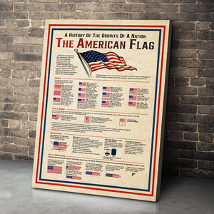A History Of The Growth Of A Nation The American Flag Canvas Print, Gift For Independence Day - Poster & Canvas - GoDuckee