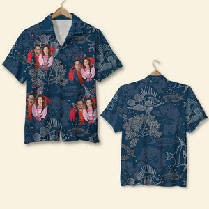 Couple Photo Personalized Hawaiian Shirt Aloha Shirt - Hawaiian Shirts - GoDuckee