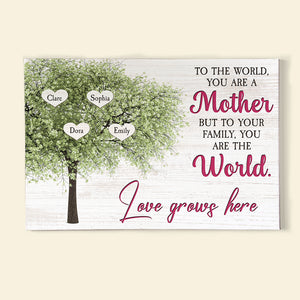 You Are The World, Personalized Family Canvas & Poster - Poster & Canvas - GoDuckee