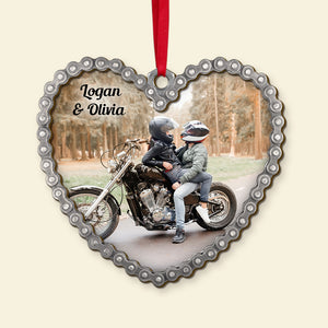 Custom Motorcycle Photo Ornament, Christmas Tree Decor - Ornament - GoDuckee