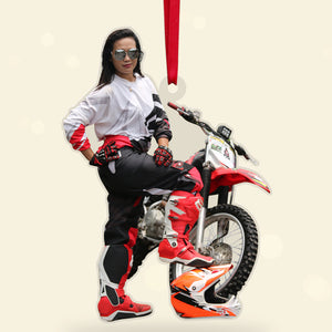 Custom Motocross Ornament, Christmas Tree Decor - Ornament - GoDuckee