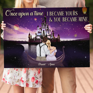 I Became Yours & You Became Mine, Couple Sweet Love Canvas Poster - Poster & Canvas - GoDuckee