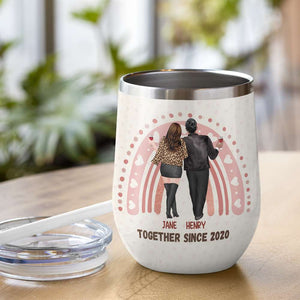 Bonding Over Alcohol Annoying Each Other Personalized Tumbler Cup - Wine Tumbler - GoDuckee