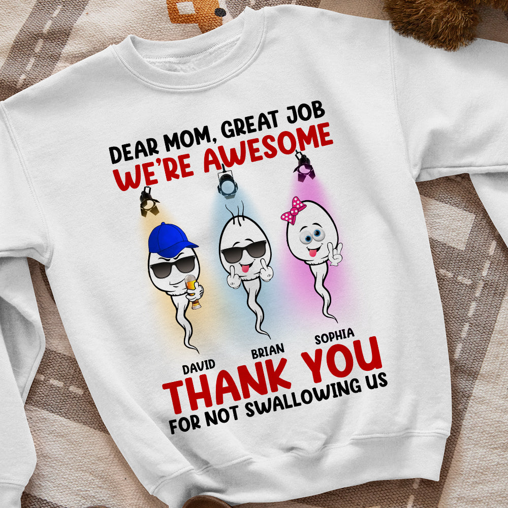 We're Awesome, Happy Mother's Day Personalized Shirt Hoodie Sweatshirt, Gift For Mom - Shirts - GoDuckee