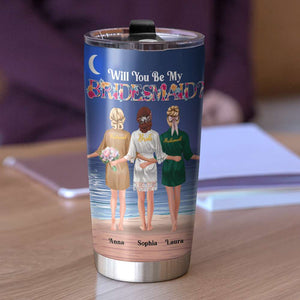 Bridesmaids A Best Friend Someone Like A Sister, Personalized Tumbler for Bridesmaids - Tumbler Cup - GoDuckee