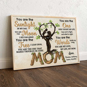 You Are The Sunlight In My Day, Mom And Children Canvas Poster - Poster & Canvas - GoDuckee