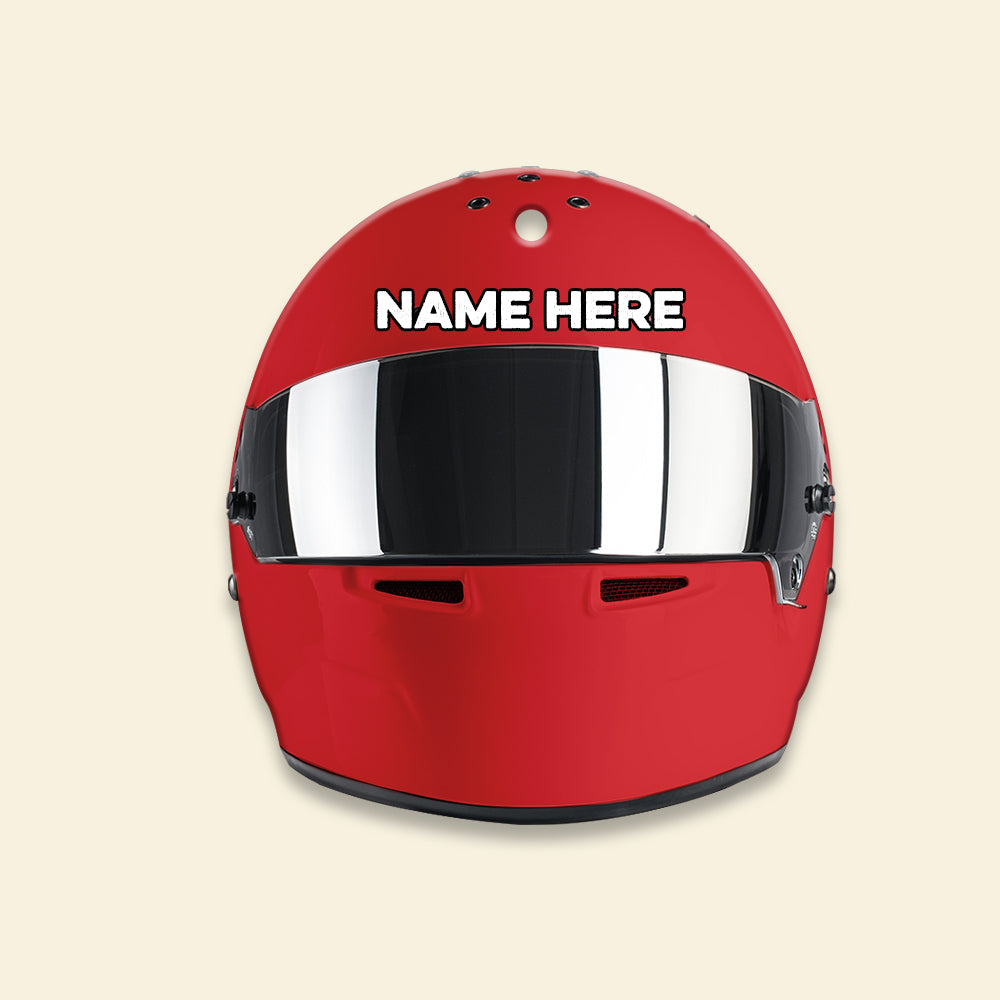 Drag Racing Helmet - Personalized Christmas Ornament - Ornament - GoDuckee