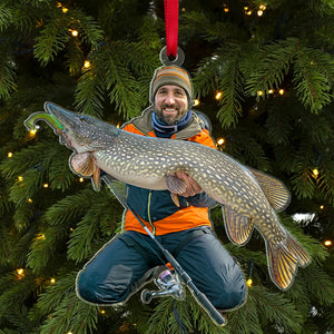 Custom Fishing Ornament, Christmas Tree Decor - GoDuckee
