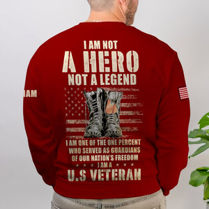 I am Not A Hero Not A Legend, Personalized All Over Print Products, Gifts for Veterans, Military, Custom Military Unit - AOP Products - GoDuckee