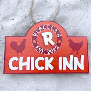 Personalized Farming Chicken Metal Sign Gift For Farming Lovers - Metal Wall Art - GoDuckee
