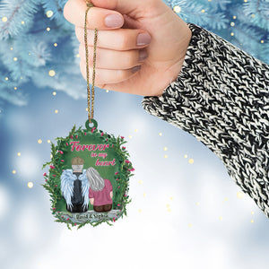 Forever In My Heart Personalized Heaven Couple Ornament, Christmas Tree Decor - Ornament - GoDuckee