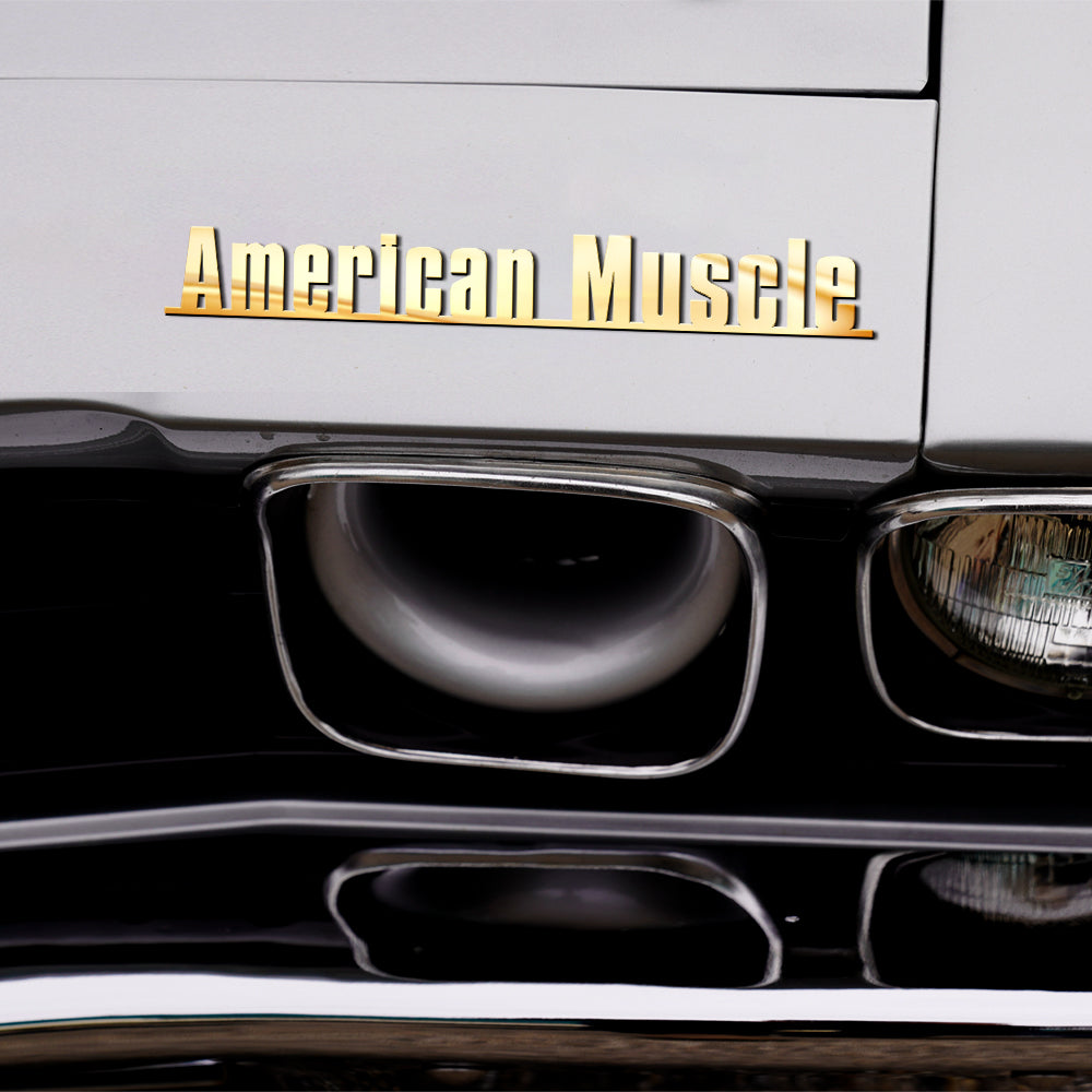 Personalized Muscle Car Emblem, Custom Car Emblems - Gift For Car Lovers - Emblems - GoDuckee
