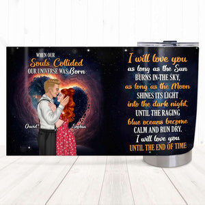 When Our Souls Collided Personalized Couple Tumbler - Tumbler Cup - GoDuckee