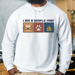 I'm A Simple Man, Hobby Man T-shirt Hoodie Sweatshirt - Shirts - GoDuckee