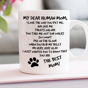 I Love The Way You Pet Me, Dad Mom Pet Lover Personalized Coffee Mug White Mug, Gift For Dad Mom - Coffee Mug - GoDuckee