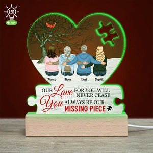 You Always Be Our Missing Piece, Gift For Mother- Personalized Led Light- Mother's Day Led Light - Led Night Light - GoDuckee