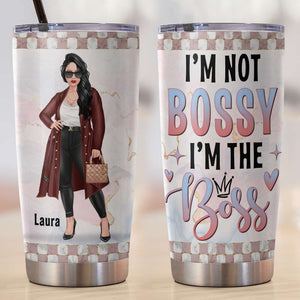 I'm Not Bossy I'm The Boss, Personalized Tumbler for Girl Boss - Tumbler Cup - GoDuckee