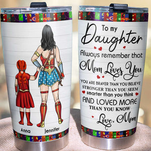 Mother Daughter, Personalized Tumbler, To My Daughter, Love You More Than You Know - Tumbler Cup - GoDuckee