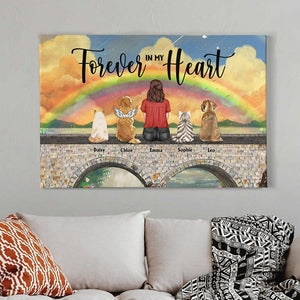 Forever In My Heart Personalized Heaven Canvas Printed, Gift For Pet Lover - Poster & Canvas - GoDuckee