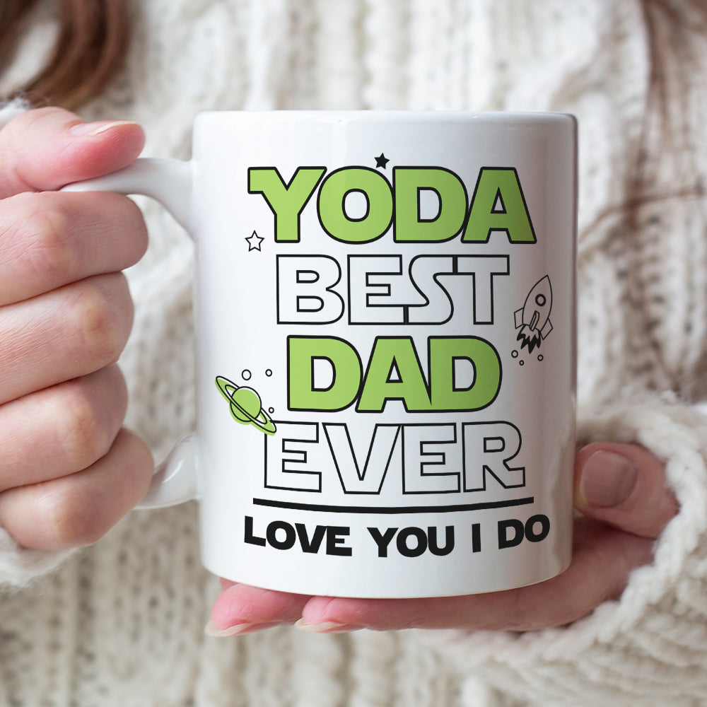 Yoda Best Dad Ever Custom Mug