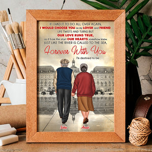 Personalized Couple Canvas Print, Forever With You I'm Destined To Be - Poster & Canvas - GoDuckee