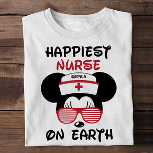 Happiest Nurse On Earth Personalized Shirts, Gift For Nurse - Shirts - GoDuckee