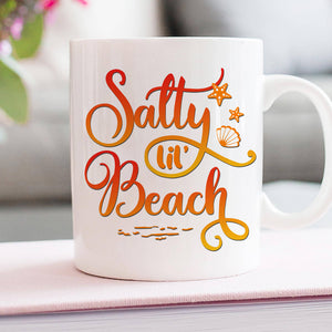 Salty Lil's Beach, Lady Woman Dancing, Personalized Mug - Coffee Mug - GoDuckee