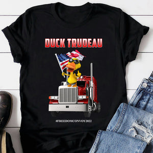Trucker Cool Yellow Duck On A Truck Shirt - Shirts - GoDuckee