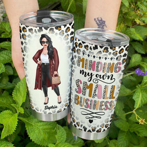 Minding My Own Small Business, Personalized Boss Tumbler for Girls - Tumbler Cup - GoDuckee