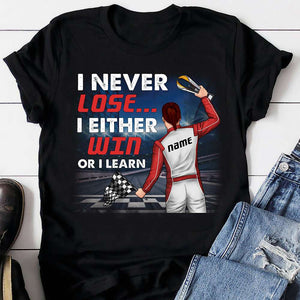 Be The One Everyone Wants To Watch - Personalized Shirts - Gift for Racers - Back Winning Racer - Shirts - GoDuckee