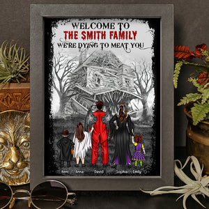Horror Family Dying To Meat You, Personalized Family Canvas Print - Poster & Canvas - GoDuckee