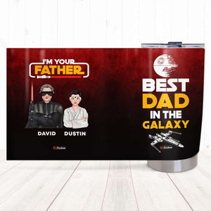 Best Dad In The Galaxy, Personalized Tumbler, Gifts for Dad, Grandpa, Dad Kids In The Galaxy - Tumbler Cup - GoDuckee