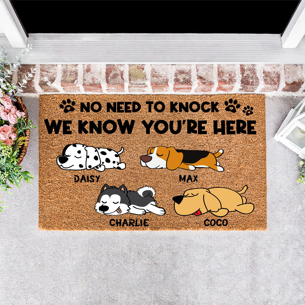All Guests Must Be Approved By The Dogs - Personalized Dog Doormat - Gift For Dog Lovers - Doormat - GoDuckee