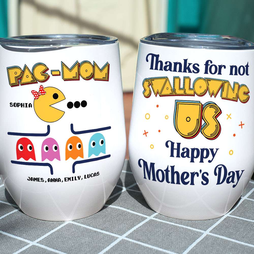 Mom Happy Day 05HTTI170423 Personalized Coffee Mug Accent Mug Wine Tumbler - Coffee Mug - GoDuckee