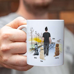 Thanks For All The Walks, Personalized Mug, Gifts For Dog Lover - Coffee Mug - GoDuckee