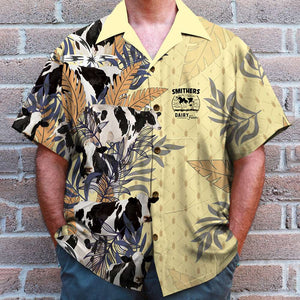 Dairy Farm Personalized Hawaiian Shirt, Gift For Farmer This Summer - Hawaiian Shirts - GoDuckee