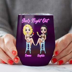 Pick Up My Girls And Hit The Party Scence Personalized Tumbler Cup, Gift For Girls - Wine Tumbler - GoDuckee