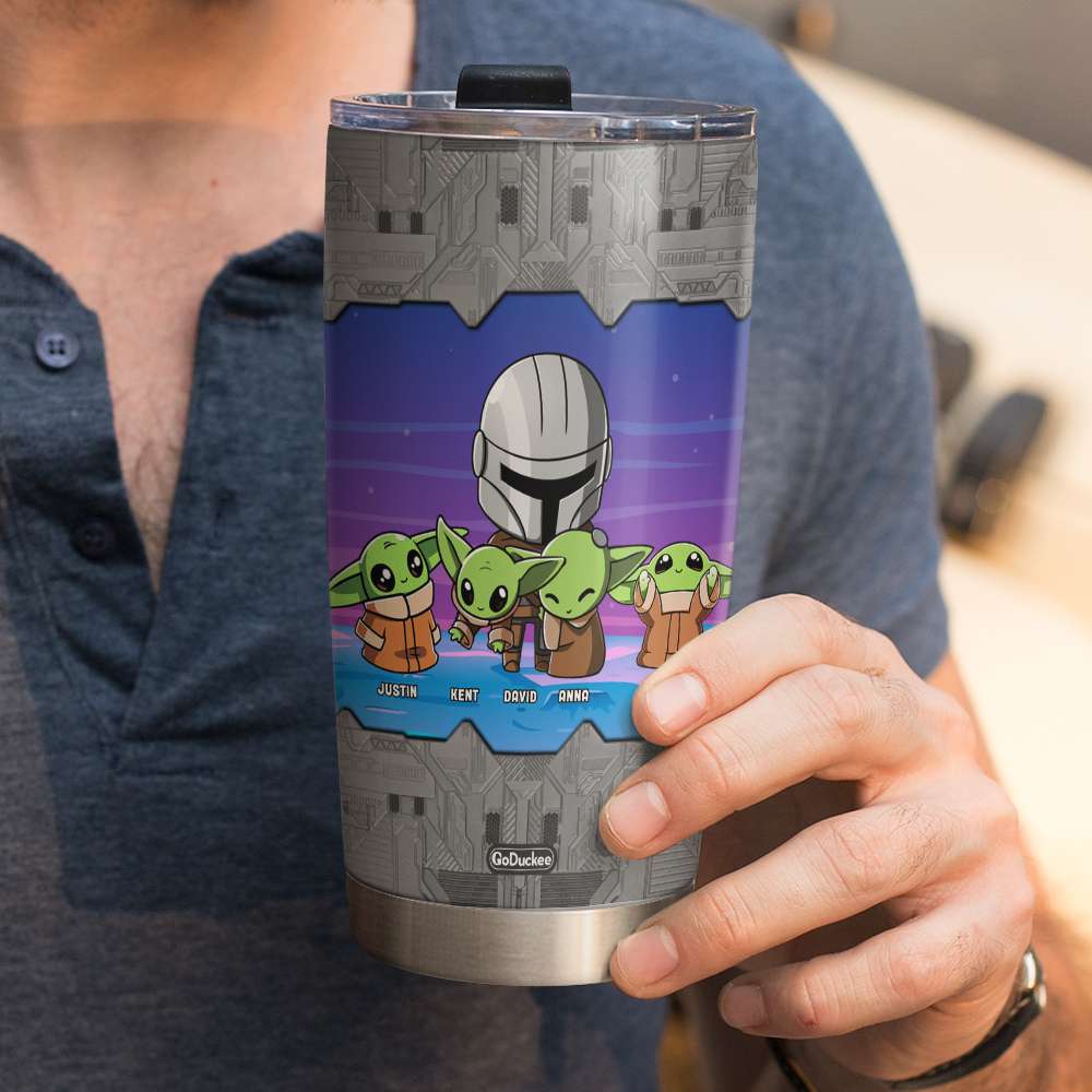 Dad Great Job We're Awesome Thank You, Personalized Funny Tumbler, Gifts for Dads - Tumbler Cup - GoDuckee