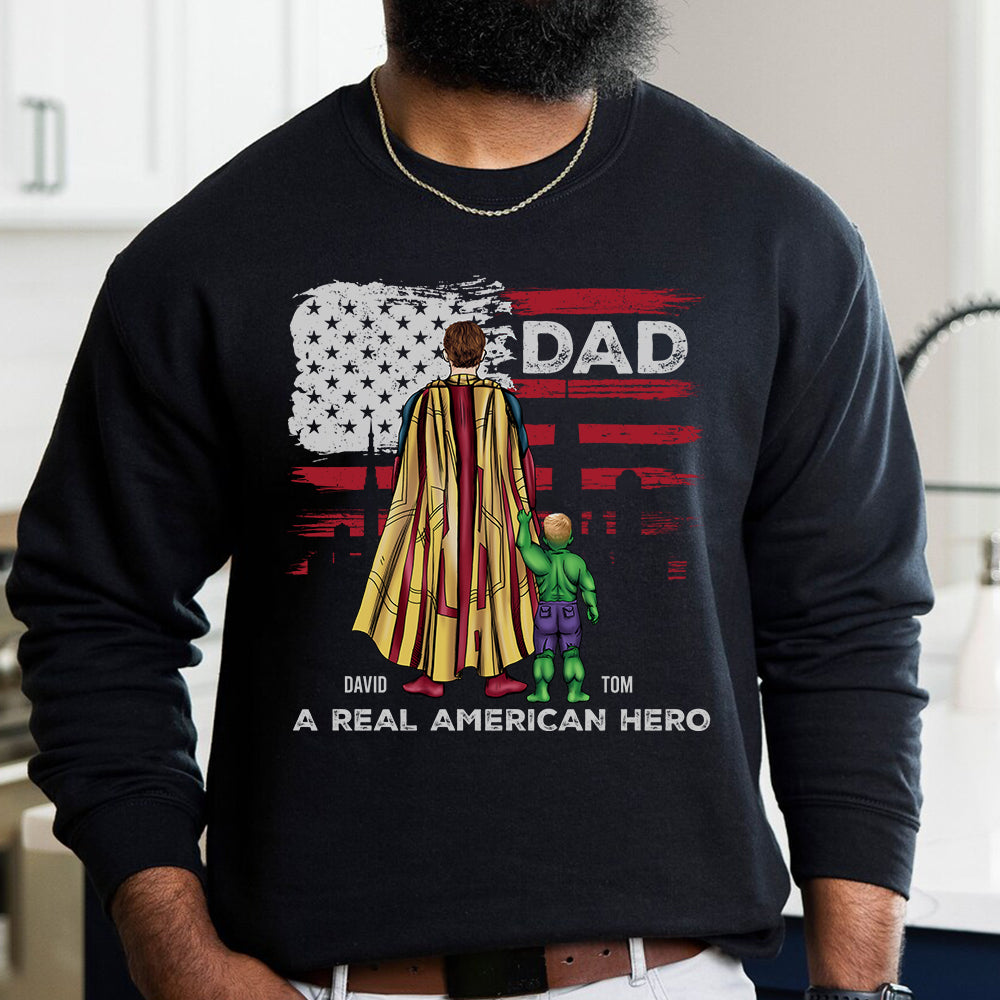 Real Dad Personalized Shirt Hoodie Sweatshirt 01DTDT200423TM - Shirts - GoDuckee