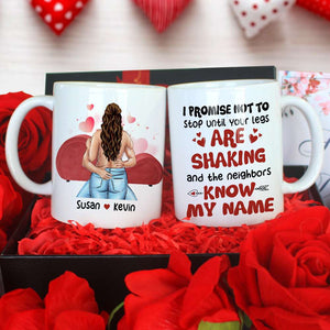 I Promise Not To Stop, Personalized Mug, Gifts For Naughty Couple - Coffee Mug - GoDuckee
