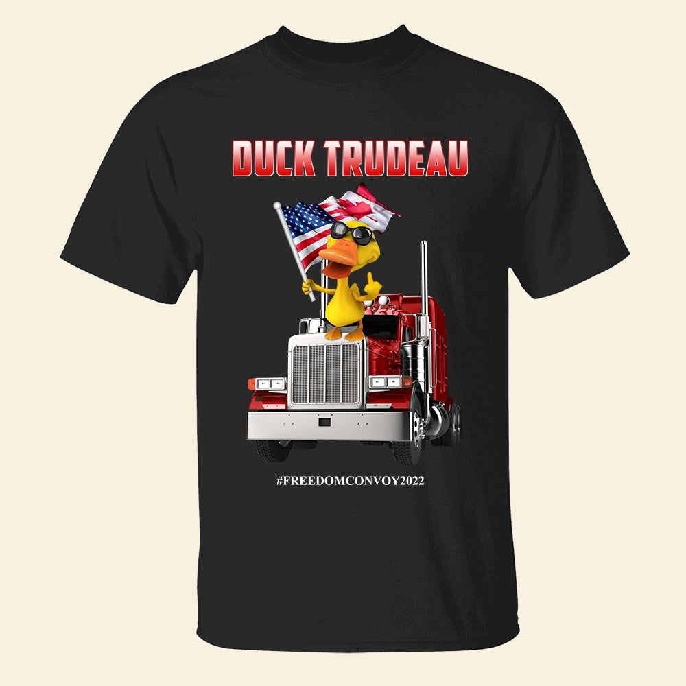 Trucker Cool Yellow Duck On A Truck Shirt - Shirts - GoDuckee